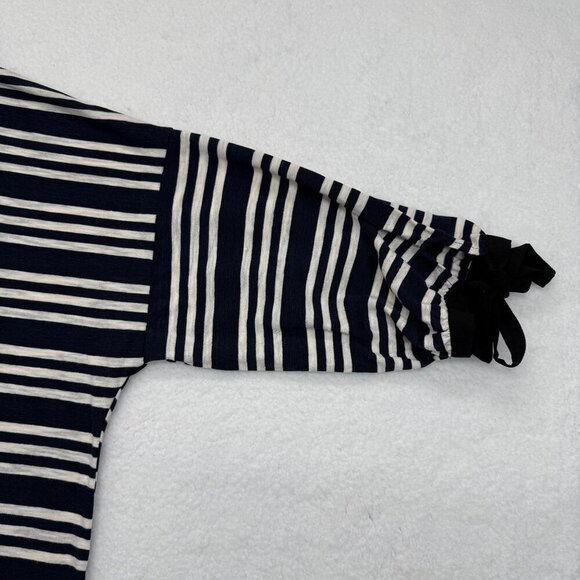 Weekend Suzanne Betro Striped Top Tie Sleeves & Back Nautical Plus Size 3X NWT - Picture 4 of 10